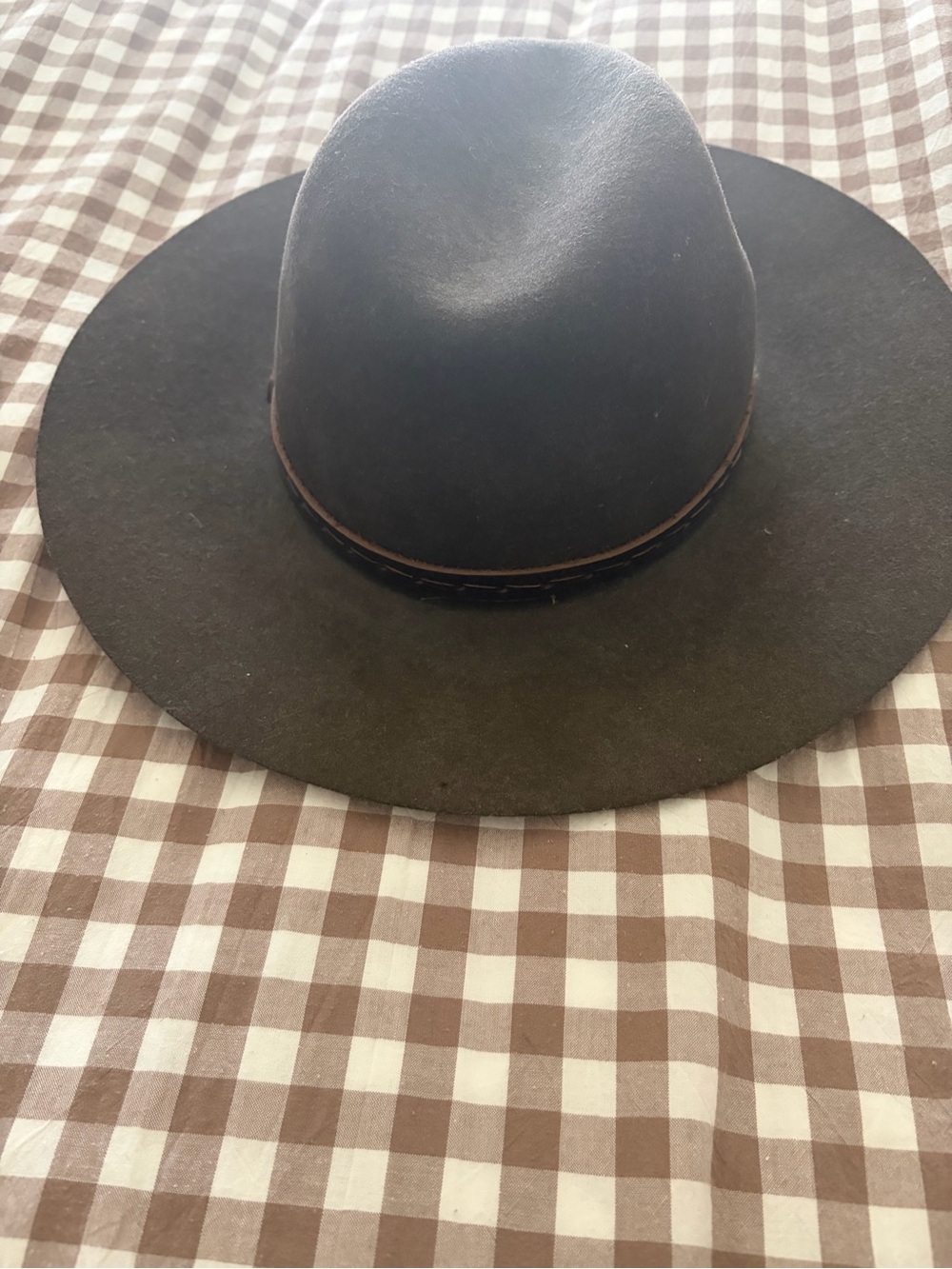 rag & bone Women’s Wide-Brim Hat in Dark Brown